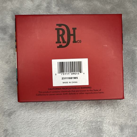 Red Dirt Hat Co Bifold Wallet Genuine Leather Southwest Aztec Embossed Design - Picture 10 of 10